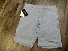 Polo Ralph Lauren Boys Striped Stretch Seersucker Shorts, Blue/White Size 16