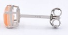 GENUINE 1.12 Cts MORGANITE STUDS EARRINGS SOLID 14K WHITE GOLD - Free Appraisal — photo 5