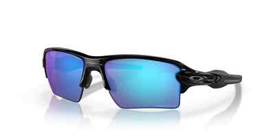 Oakley Flak 2.0 XL Black POLARIZED PRIZM Sapphire Blue Lens Sunglasses OO9188-F7