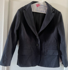 New York  Company Womens Blazer Jacket Black 100 Cotton CAREER Actual Size 6