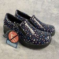 Womens Easy Works by Easy Street Slip Resistant Clogs Work Shoes Size 7M Leather