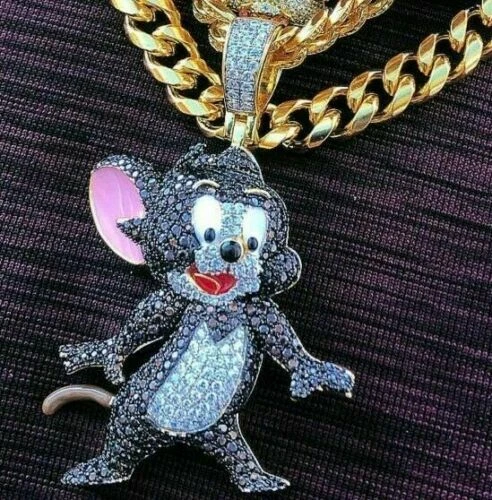 Classic Brand New Studded Cartoon Character Jerry Pendant With