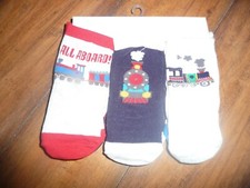 NEW NWT Childrens Place boys 6-12 months 6 pack socks train prints