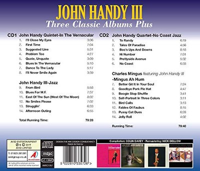 In The Vernacular / No Coast Jazz / Mingus Ah Um von John Handy III [Audio CD]
