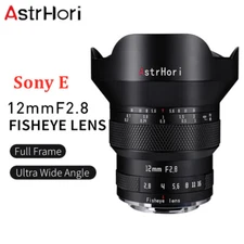 AstrHori 12mm F2.8 MF Ultra Wide Angle Full Frame Fisheye Lens for Sony E mount 