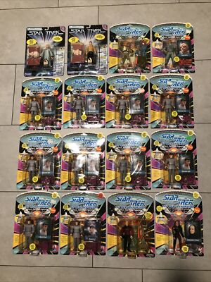 Star Trek The Next Generation Action Figure Lot of 12 (Playmates 1992-1994) NIP!