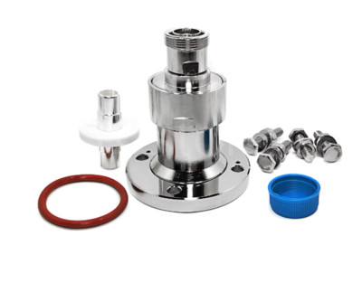1PC FIT FOR RF Coaxial Connector 1-5/8EIA Flange IF70 to 7/16DIN Female Adapter