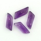 AFRICAN AMETHYST 13x4.5 MM FANCY BIPASS CABOCHON ALL NATURAL 2 PIECE SET F-4807
