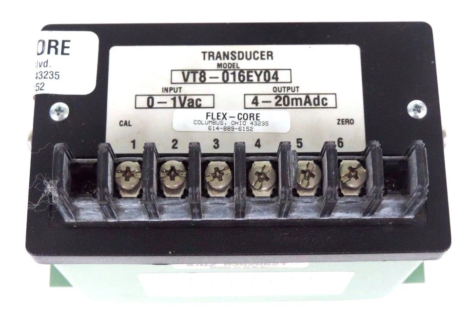 FLEX CORE VT8-016EY04 TRANSDUCER 0-1VAC 4-20MADC VT8016EY04 - Image 2 of 2
