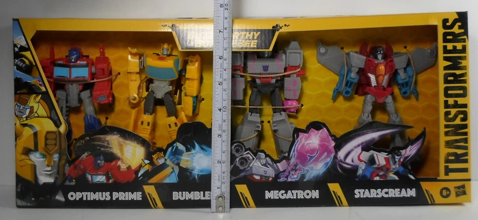 HASBRO TRANSFORMERS BUZZWORTHY BUMBLEBEE WARRIOR CLASS 4-PACK OPTIMUS PRIME MISP - Image 2 of 4