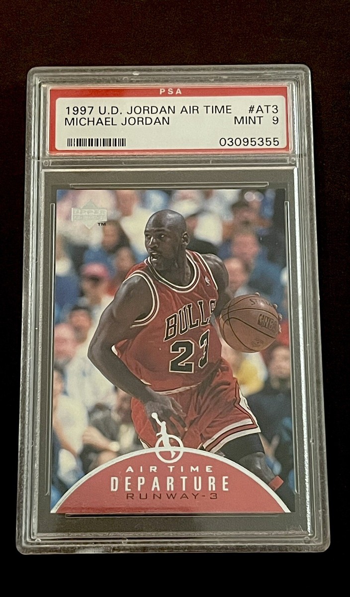 1997 Upper Deck Jordan Air Time MICHAEL JORDAN Bulls PSA 9 MINT 