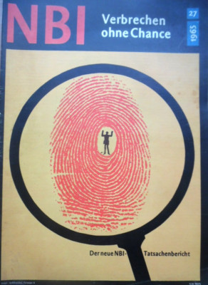 NBI 27-1965 Y Karl-Marx-Stadt-Chemnitz Verbrechen DDR-Kripo Sudetendeutsche Alex