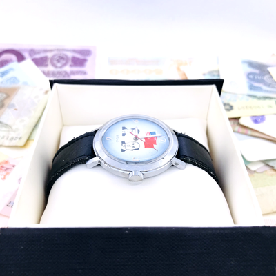 Montre-bracelet Vintage Général URSS Vostok - Mécanique - Boîtier Or - Cadran Blanc - Occasion