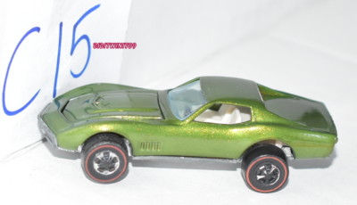 HOT WHEELS RESTORED REDLINE 1967 CUSTOM CORVETTE HONGKONG LOOSE W+