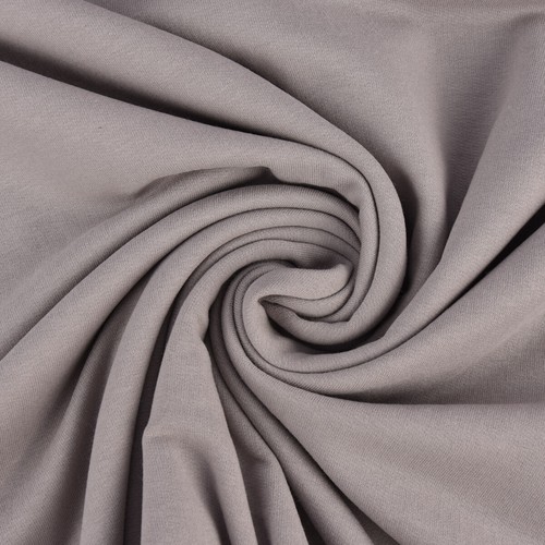 Sweatstoff Soft Sweat Bio einfarbig dünn grau 1,5m Breite - Bild 2 von 4