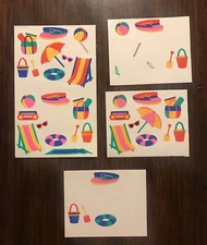 Vintage 1993 Mrs. Grossman’s Beach Stickers
