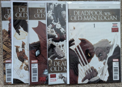 Marvel Deadpool vs Old Man Logan Wolverine 1 - 5 Komplettset