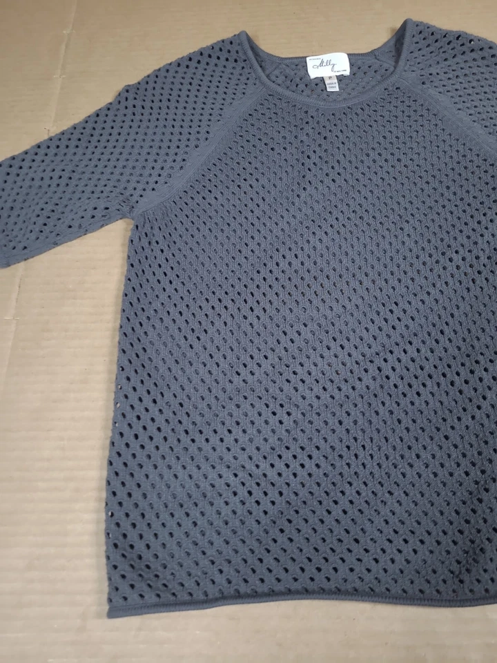 Camisa Pullover MILLY of New York Talla P Elástica Red Top RARA Foto 4 de 4