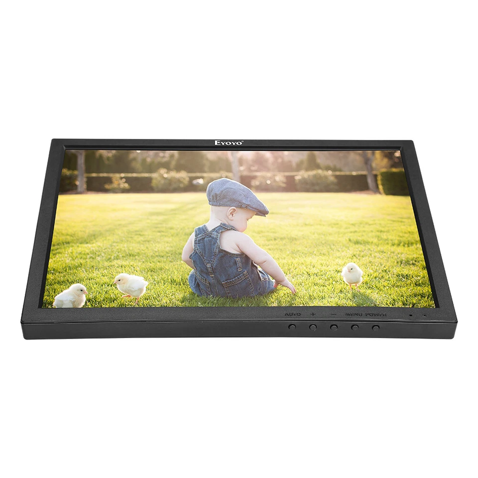 14inch Monitor 4:3 w/ HDMI/VGA/AV/BNC Input Speakers Remote for Security Cameras - Image 2 of 4