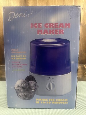 Deni Ice Cream Maker Automatic Easy 10-20 Minutes 1-1/2 QTS 5151 NEW OPEN BOX