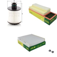 MANN-FILTER Inspektionspaket Filterset für Fiat Doblo Kasten/Kombi 1.3 D