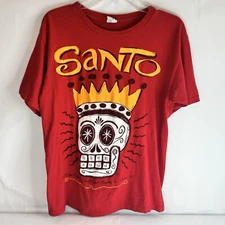 Saint Arnold Brewery Santo T Shirt Adult Medium Houston Beer Skull 100% Cotton