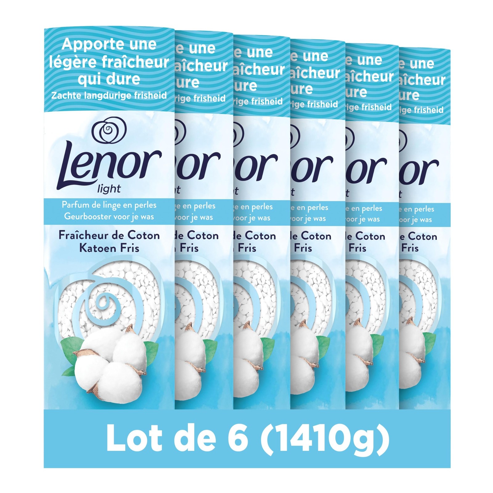 Parfum de linge en perles contre les mauvaises odeurs, linge frais pour 100 lavages