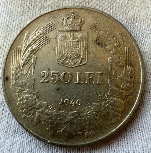 250 Lei 1940 - Carol II , Romania , KM 57