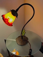 Art Nouveau Lampe Tischleuchte P&acirc;te de Verre Glas Schneider / Muller Fr&egrave;res Stil