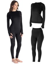 Risalti Tuta Termica Donna Invernale Lana Merino Tech - Completo Maglia