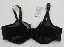 New Freya AA400502 Signature Underwire Plunge Bra 38D Black
