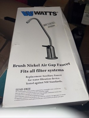 Watts Brushed Nickel Air Gap Faucet for Water Filters 0959752 WP420052 NEW OB