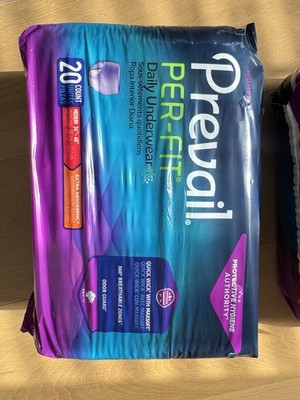 Prevail PER-FIT Extra Absorbency Underwear Medium Women 20 Count Odor Guard