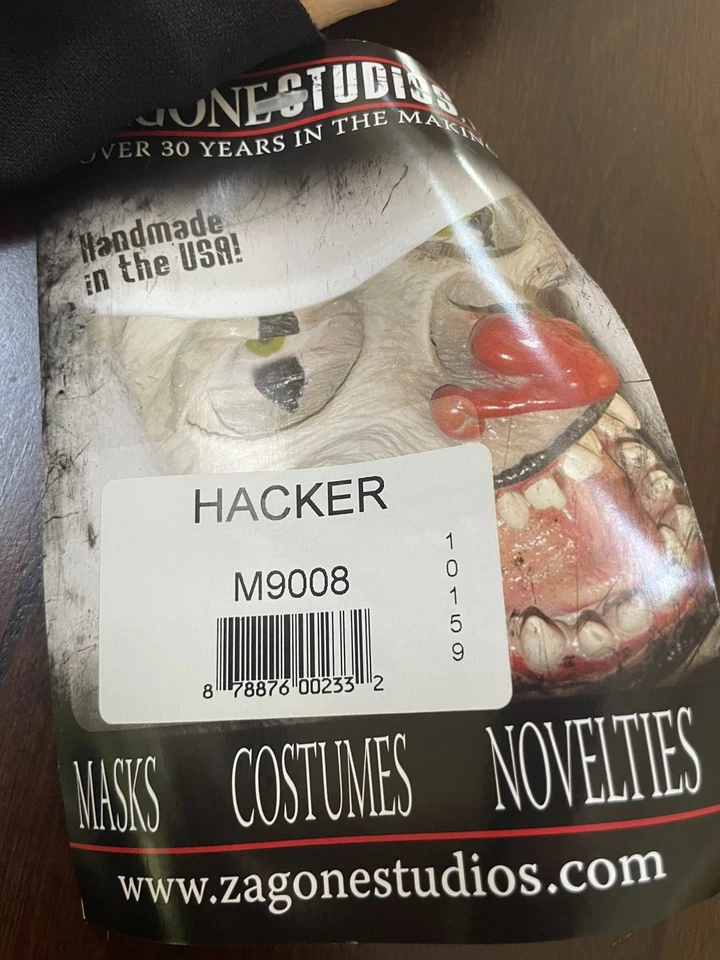Adult Zagone Studios Hand Made “Hacker” Halloween Mask M9008 - Image 3 of 3