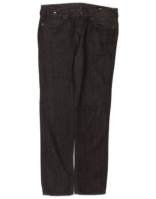 Gas Herren Straight Jeans W33 L34 Grau Baumwolle CW07