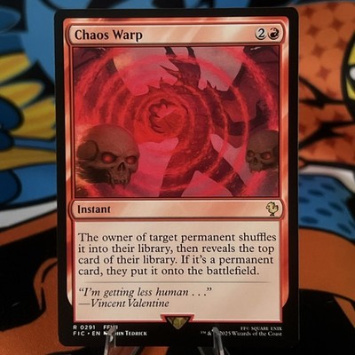 x1 Chaos Warp #291 R MTG Commander: Final Fantasy M/NM, English