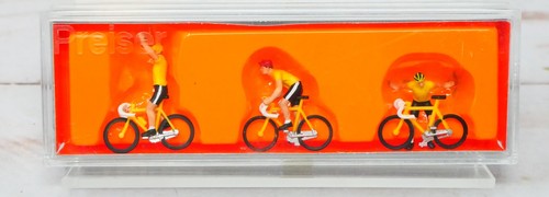 Preiser Mini-Figuras 25004, Ciclismo Racers Equipo A, Bicicleta, Escala HO | Condition: New