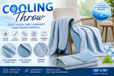 Cooling Throw blanket for hot sleepers Cooling blanket queen size 60"x 70"