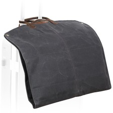 Polare 43” Waxed Canvas Full Grain Leather Trim Garment Bag for Travel, Large...