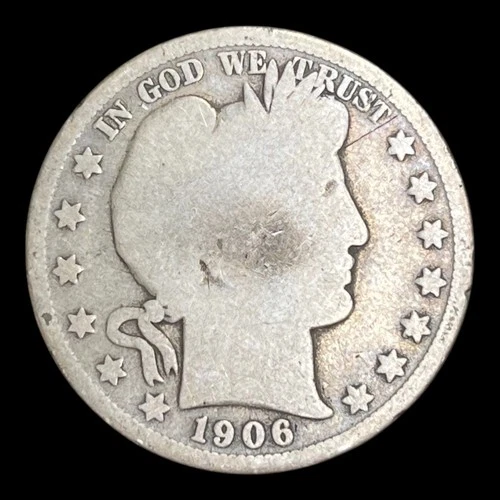 1906-O Barber Silver Half Dollar