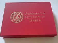 2020 To 2026 1 Oz  Australian Silver Lunar Series Iii 7 Coins In Display Box