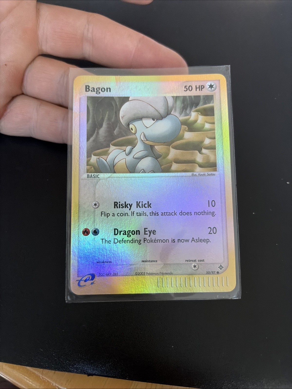 Bagon 50/97 NM Reverse Holo EX Dragon Pokemon Card E Series Pokemon Card