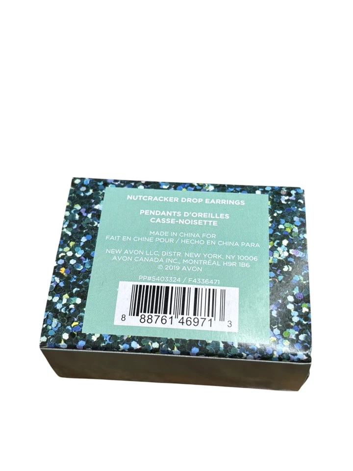 Pendientes colgantes cascanueces Avon joyas navideñas Navidad nuevos en caja Foto 3 de 3