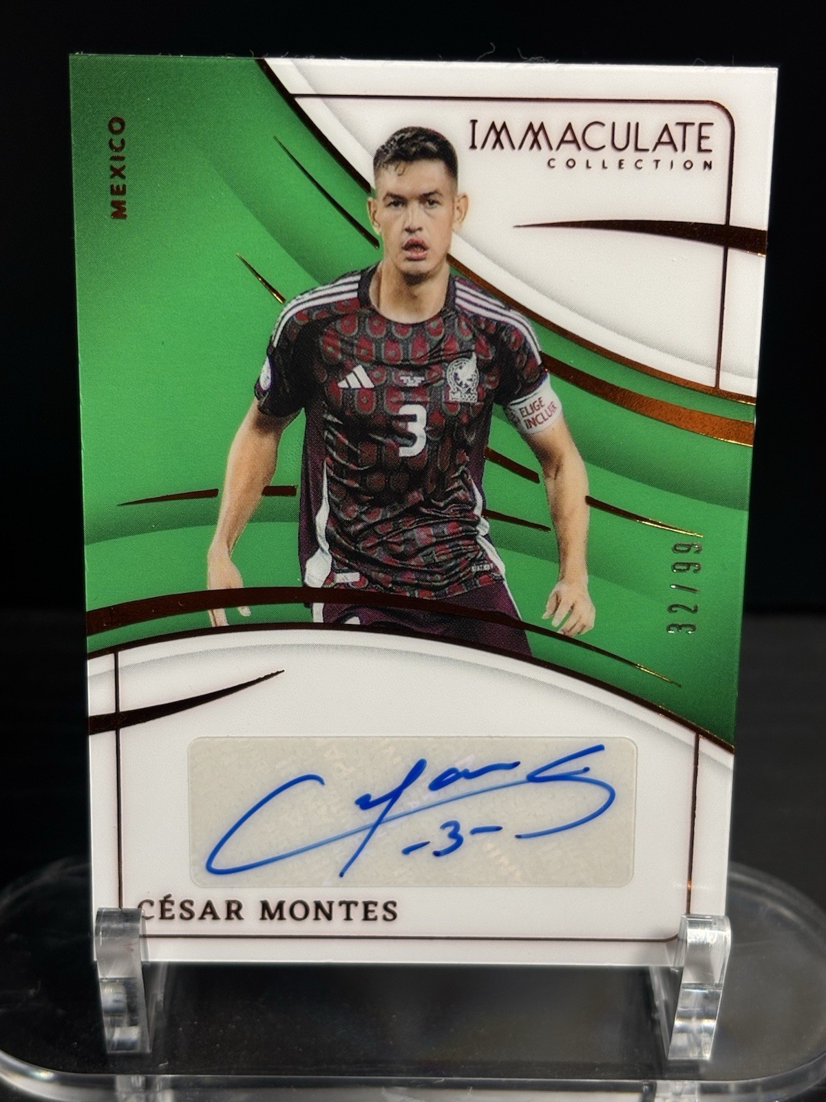 2024-25 Panini Immaculate Collection Autograph Cesar Montes /99 #IA-CM Mexico