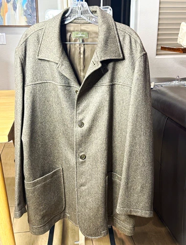 Ermenegildo Zegna Men’s Gray 100% Cashmere Sport Coat EU 52 Lined Pockets - product listing photo