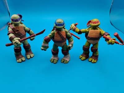 Teenage Mutant Ninja Turtles Action Figur Viacom 2012 3 Stück gut