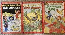 Lot of 3 MAGIC SCHOOL BUS Scholastic Reader Level 2 Homeschool Science Books