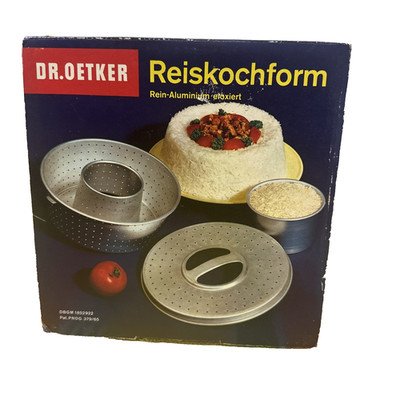 Dr. Oetker Rice Cooking Mold Ring Form Cooker Aluminum W. Germany Vintage NOS