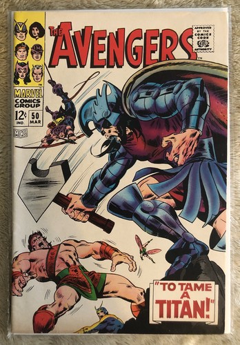The Avengers #50 (Marvel Comics March 1968)  Super High Grade  Hercules