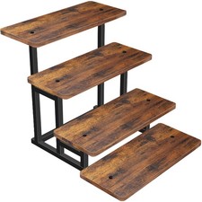 Best Cupcake Stand for 50 Cupcakes 4 Tier Wooden Risers Display Stands Stepped